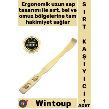 #SırtKaşıma Doğal Masaj Etkili Ergonomik Tasarım Kalite Dayanıklı Uzun Saplı Ahşap Sırt Kaşıma Aleti