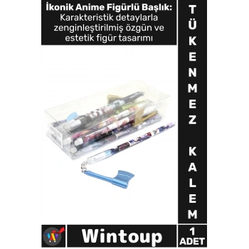 #Kalem Koleksiyon Ofis Çocuk Okul Hediyelik Ergonomik Yazı Karakter Şık Anime Figür Tükenmez Kalem