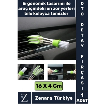 Araç İçi Zor Dar Hassas Yerleri Temizleyen Elektronik Otomobil Araç Klima İç Detay Temizleme Fırçası