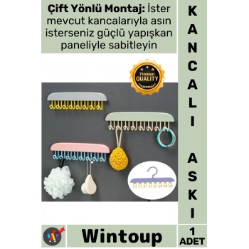 #Askı Mutfak Banyo Kapı Arkası Çok Amaçlı Düzenleyici Pratik Kancalı Yapışkanlı Şık Dolap Askısı