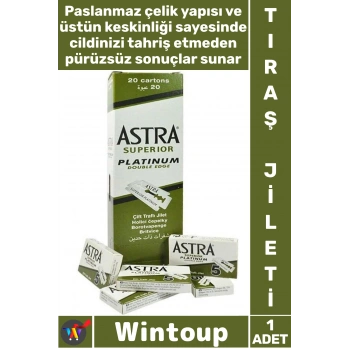 #Jilet Profesyonel Keskin Paslanmaz Çelik Berber Erkek Bakım Tıraş Bıçağı Yeşil Jilet 20li Paket