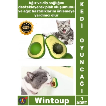#Oyuncak Diş Temizleme Stres Azaltıcı Doğal Catnip Etkileşimli Eğitici Avokado Kedi Nanesi Oyun Topu