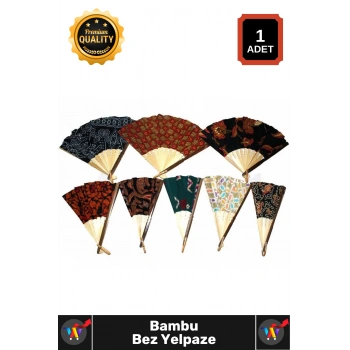 #Yelpaze Küçük Boy Estetik Şık Fonksiyonel Hafif Dayanıklı Özel Tasarım Hediyelik Bambu Bez Yelpaze