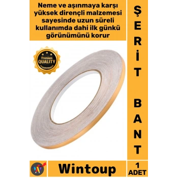 #Bant Dekoratif Yapışkanlı Duvar Karo Zemin Derz 05 Cm X 50 Metre Gold Fayans Arası Şerit Bant