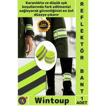 #Bant Neon Sarı Yüksek Görünürlüklü Uyarı Güvenlik Ekipman Esnek Reflektör Bant Kol Ayak Bilekleri