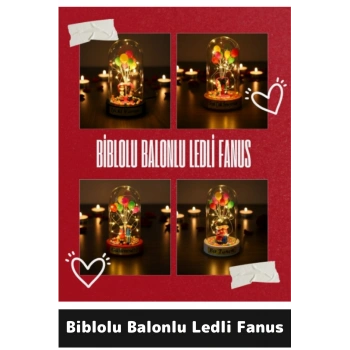 Biblolu Balonlu Ledli Fanus