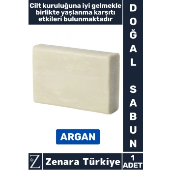 Bitkisel Organik %100 Doğal Saç Yüz Vücut El Kullanım Cilt Yaşlanma Karşıtı Sabun ARGAN
