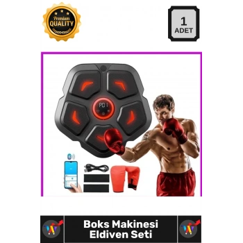 #Boks Akıllı Müzikli Bluetooth Dijital Hedef Seti Duvara Yapıştırılabilir Eldivenli Boks Makinesi