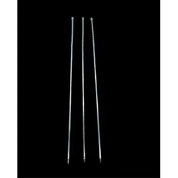 Burgulu Kuşbaşı Şişi - Metal - Kalın Kare - 50 cm