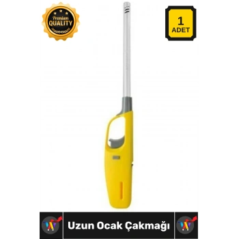 #Çakmak Gazlı Doldurulabilir Güvenli Ergonomik Pratik Ateşleyici Kalite Şık Ocak Mutfak Çakmağı Uzun