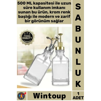 Cam Sıvı Sabunluk Losyonluk Krom
