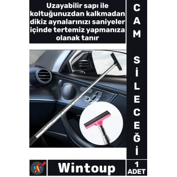#CamSileceği Uzayan Saplı Araç Dış Dikiz Temizleme Pratik Leke Teleskopik Araba Cam Ayna Sileceği