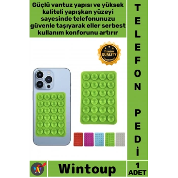 #SabitlemePedi Silikon Vantuzlu Yapışkan Kaydırmaz Araç Torpido Masa Duvar Tutucu Cep Telefonu Pedi