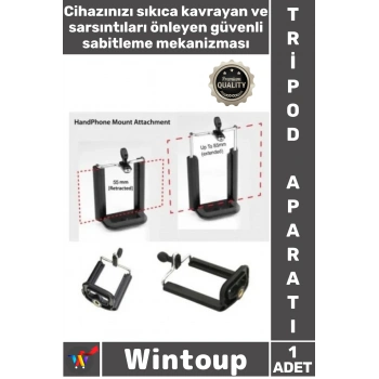 #Tripod Evrensel Akıllı Telefon Tutucu Sabitleyici ABS Plastik Cep Telefonu Tripod Bağlantı Aparatı