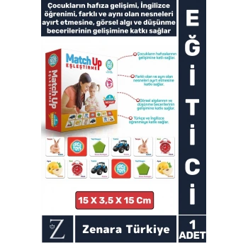 Çocuk Eğitici Hafıza Gelişimi Nesne Kavramı Görsel Algı İngilizce Gelişim Eğlenceli Eşleştirme Oyunu