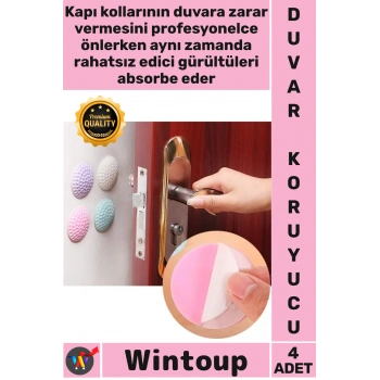 #Tampon Yapışkanlı Darbe Emici Sessiz Eşya Çok Amaçlı Silikon Kapı Duvar Koruyucu Tampon 4lü