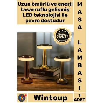#Lamba Modern Estetik Şık Dokunmatik Şarjlı Gece Ofis Yatak Odası Kalite Dekoratif Led Masa Lambası