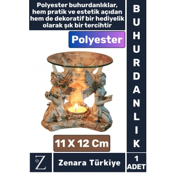 Dekoratif Şık Hediye Aromaterapi Yoga Meditasyon Kolay Temizlenir Dayanıklı Polyester BUHURDANLIK