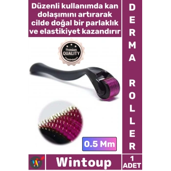 #DermaRoller Titanyum 540 İğne Cilt Bakım Aleti Anti Aging Leke Giderici Derma Roller System 0.5 Mm