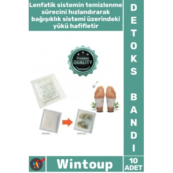 #DetoxBandı Ayak Tabanı Yapışkanlı Rahatlatıcı Bitkisel Uyku Destek Detox Bandı Toksin Atıcı 10 Adet
