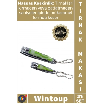#TırnakMakası Paslanmaz Çelik Keskin Ergonomik Manikür Pedikür Set Renkli Vakumlu Tırnak Makası 2li