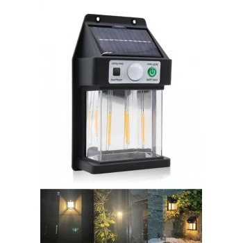 Dikey 3 Ledli Güneş Enerjili Led