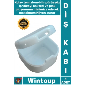 #DişKabı Hijyenik Kapaklı Şeffaf Dayanıklı Kokusuz Estetik Portatif Protez Diş Saklama Kabı