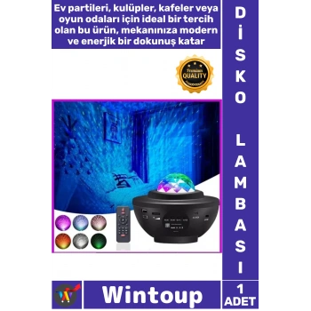 #Lamba RGB LED Renkli Sistemleri Parti Aydınlatma Uzaktan Kumandalı Dönen Efektli Disko Lambası