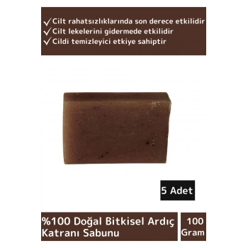 Doğal Ardıç Katranı Sabunu Özel Üretim Tüm Cilt Tipleri İçin Uygun 5 Adet 100gr