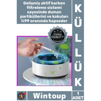 #Küllük Dumansız Hava Temizleme Filtreli Oto Koku Önleyici Otomatik Dumanı İçine Çeken Akıllı Küllük