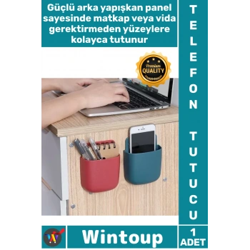 #TelefonTutucu Yapışkanlı Plastik Kablo Düzenleme Kumanda Tutucu Duvara Monte Telefon Şarj İstasyonu