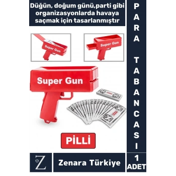 Eğlenceli Düğün Doğum Günü Kutlama Parti Hediye Noel Kupon Kartvizit Para Dolar Saçma Tabancası