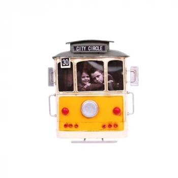 El Yapımı Tramvay Fotoğraf Çerçevesi