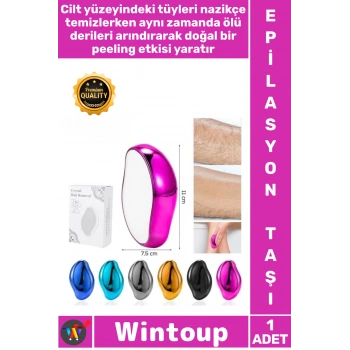 #Epilasyon Kristal Nano Teknoloji Acısız Pratik Peeling Etkili Pürüzsüz Cilt Sunan Epilasyon Taşı
