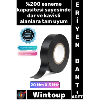 #Bant İzolasyon Sızdırmazlık Güçlü Tamir Tesisat Esnek Kendinden Kaynayan 20 Mm x 3 Mt Eriyen Bant