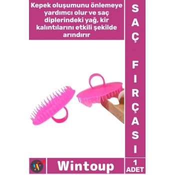 #Fırça Silikon Derisi Temizleme Canlandırıcı Kompakt Ergonomik Mini Saç Yıkama Masaj Fırçası