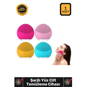 #YüzTemizleyici Silikon Masaj Etkili Cilt Bakımı Gözenek Sıkılaştırıcı Şarjlı Yüz Temizleme Cihazı