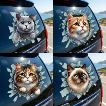 Fulcar Kedi Tasarımlı Araç Stickerı