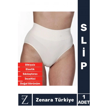 Gündelik İz Göstermez Alt Karın Toparlayan Sıkılaştıran İncelten Dikişsiz Yüksek Bel Slip Korse