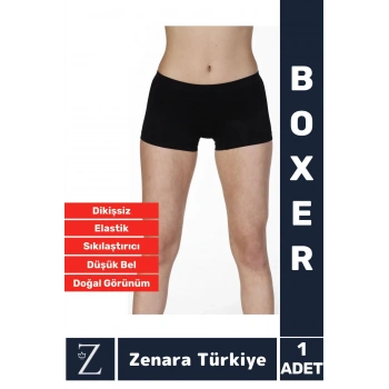 Gündelik İz Göstermez Düşük Bel Vücut Sıkılaştıran İncelten Toparlayan Dikişsiz Bato Boxer Korse