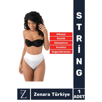 Gündelik İz Göstermez Kaymaz 2 Beden İnceltensıkılaştırantoparlayan Çok Şık Dikişsiz Stri̇ng Korse