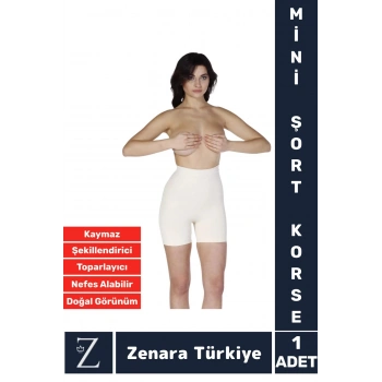 Gündelik İz İç Göstermez Kaymaz Vücut Şekillendiren Sıkılaştıran Toparlayan Mini Şort Korse