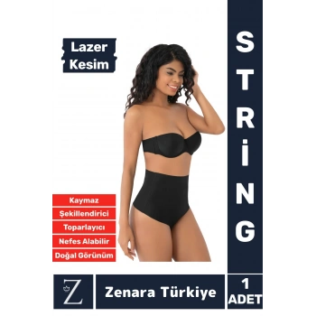 Gündelik İz İç Göstermez Kaymaz Vücut Sıkılaştıran İncelten Toparlayan LAZER KESİM String Korse