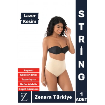 Gündelik İz İç Göstermez Kaymaz Vücut Sıkılaştıran İncelten Toparlayan LAZER KESİM String Korse