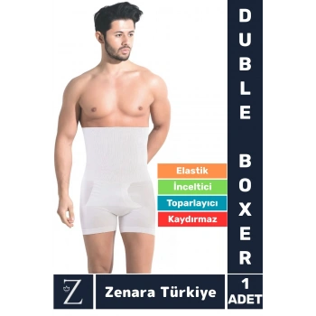 Gündelik Kaymaz Göbek Kalça Toparlayan Sıkılaştıran Bel Düzleştiren İncelten Erkek Duble Boxer Korse