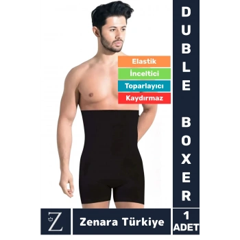 Gündelik Kaymaz Göbek Kalça Toparlayan Sıkılaştıran Bel Düzleştiren İncelten Erkek Duble Boxer Korse