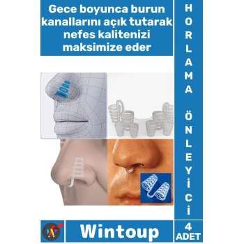 #Horlama Rahat Uyku Sağlayan Yumuşak Nefes Açıcı Horlama Önleyici Silikon Burun Delik Aparatı 4 Adet
