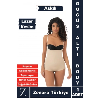 İç Göstermez Kaymaz Sıkılaştıran Şekillendiren Toparlayan LAZER KESİM Askılı Gögüs Altı Body Korse