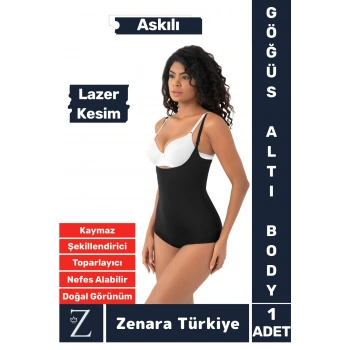 İç Göstermez Kaymaz Sıkılaştıran Şekillendiren Toparlayan LAZER KESİM Askılı Gögüs Altı Body Korse