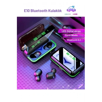 IPhone13/Pro/Promax Uyumlu Bluetooth 5.1 Mikrofonlu Led Göstergeli Oyuncu Kulak İçi Kulaklık